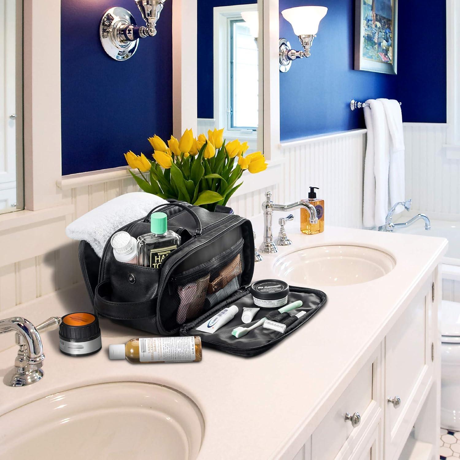 Bolsa de Aseo Elviros Grande Impermeable para Hombres