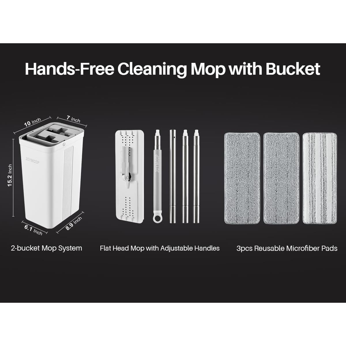 Varillas de Extensión JOYMOOP Acero Inoxidable Paquete de 2