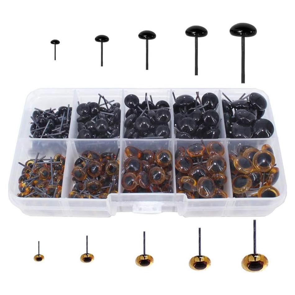 Ojos de Seguridad de Vidrio Bestartstore 100pcs 6-10mm