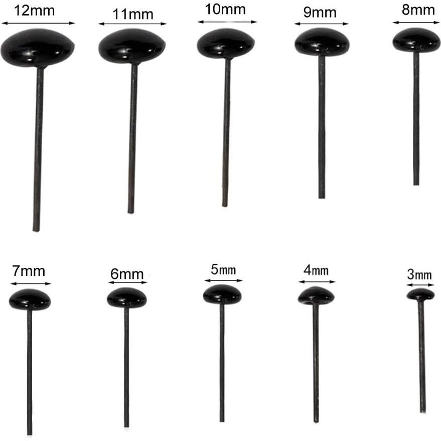 Ojos de Seguridad de Vidrio Bestartstore 100pcs 6-10mm