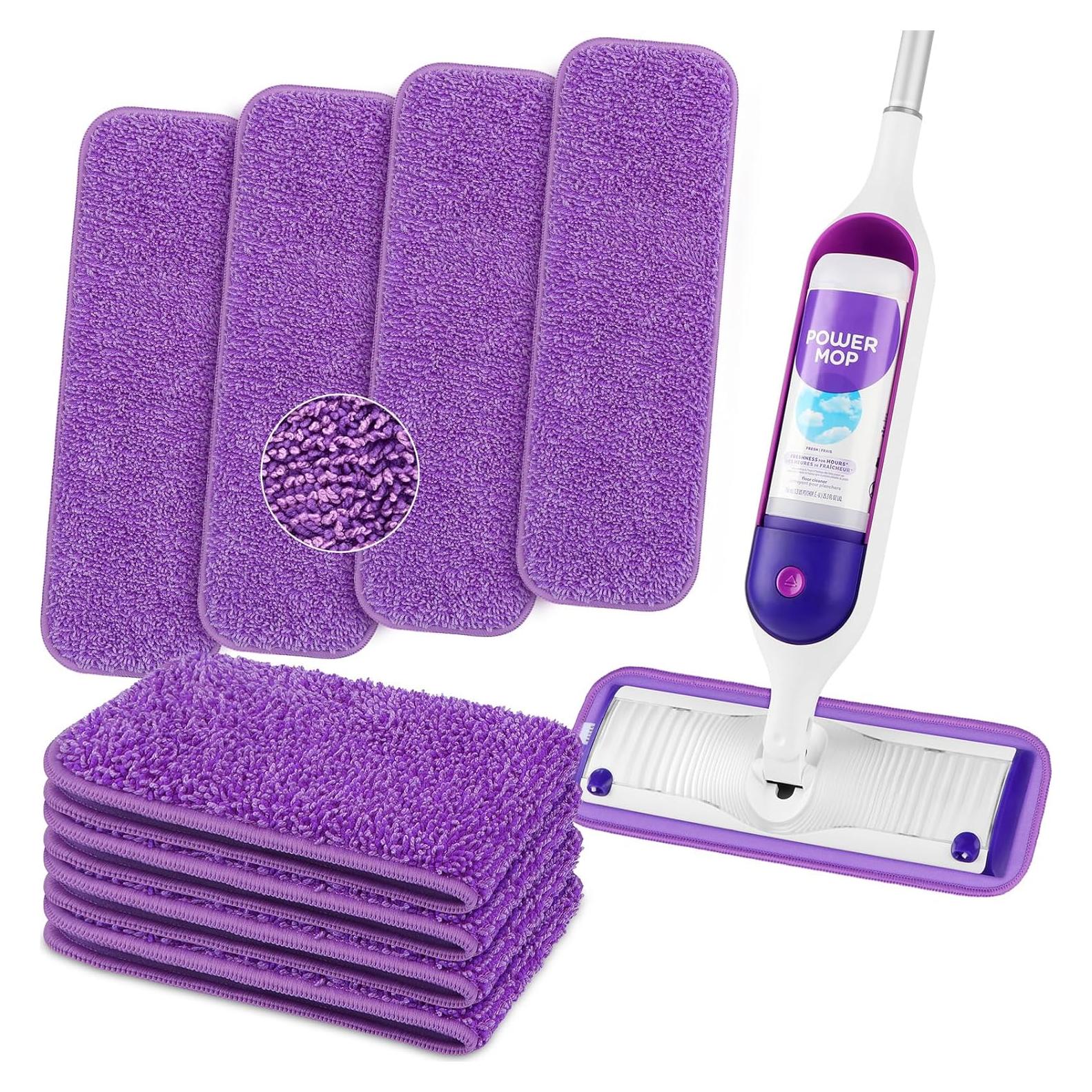 Paños de Microfibra Reutilizables HOMEXCEL para Mopas 8 Unidades