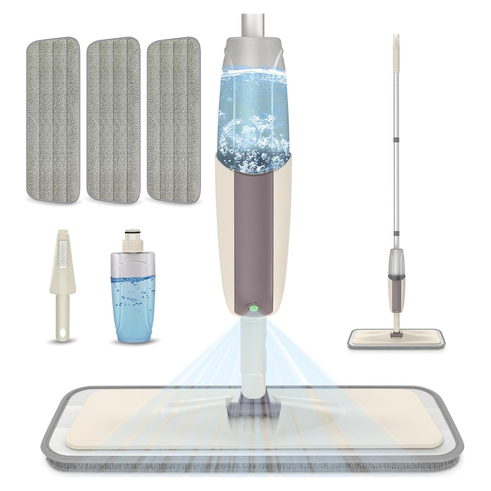 Mopa Spray Húmeda MEXERRIS con 3 Almohadillas Reutilizables