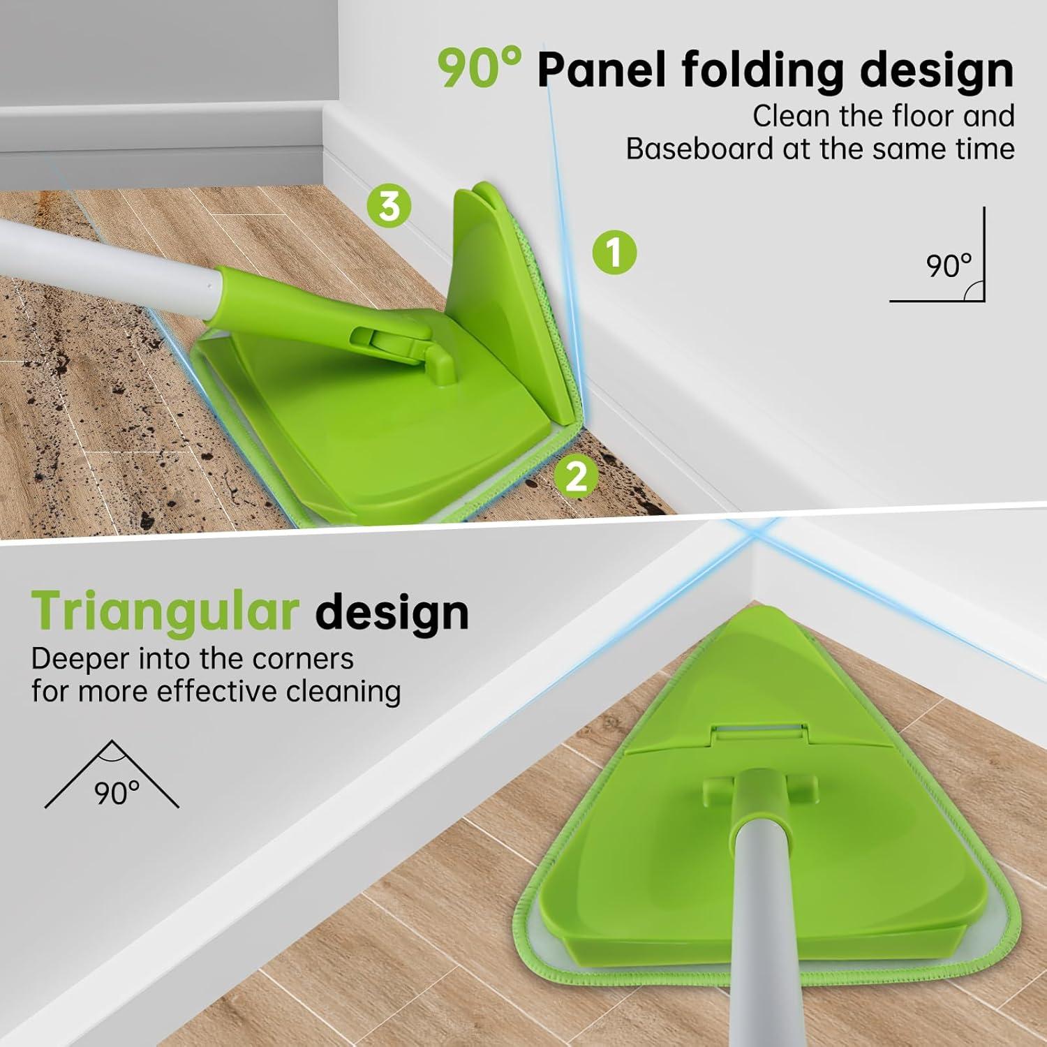 Mopa de limpieza 3 en 1 Bokton con mango ajustable 208 cm