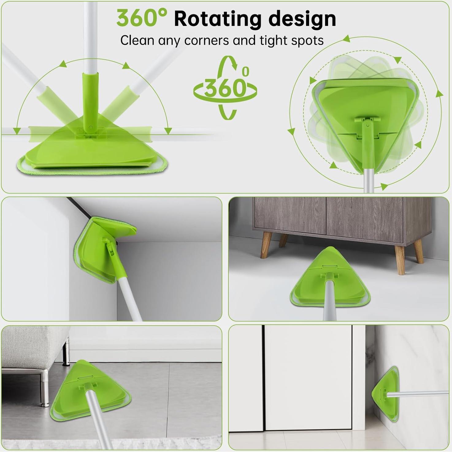 Mopa de limpieza 3 en 1 Bokton con mango ajustable 208 cm