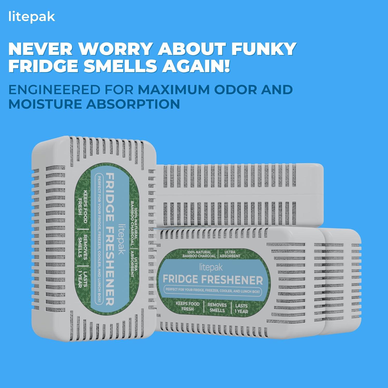 Desodorante Eliminador de Olores Litepak 4 Paquete Carbón