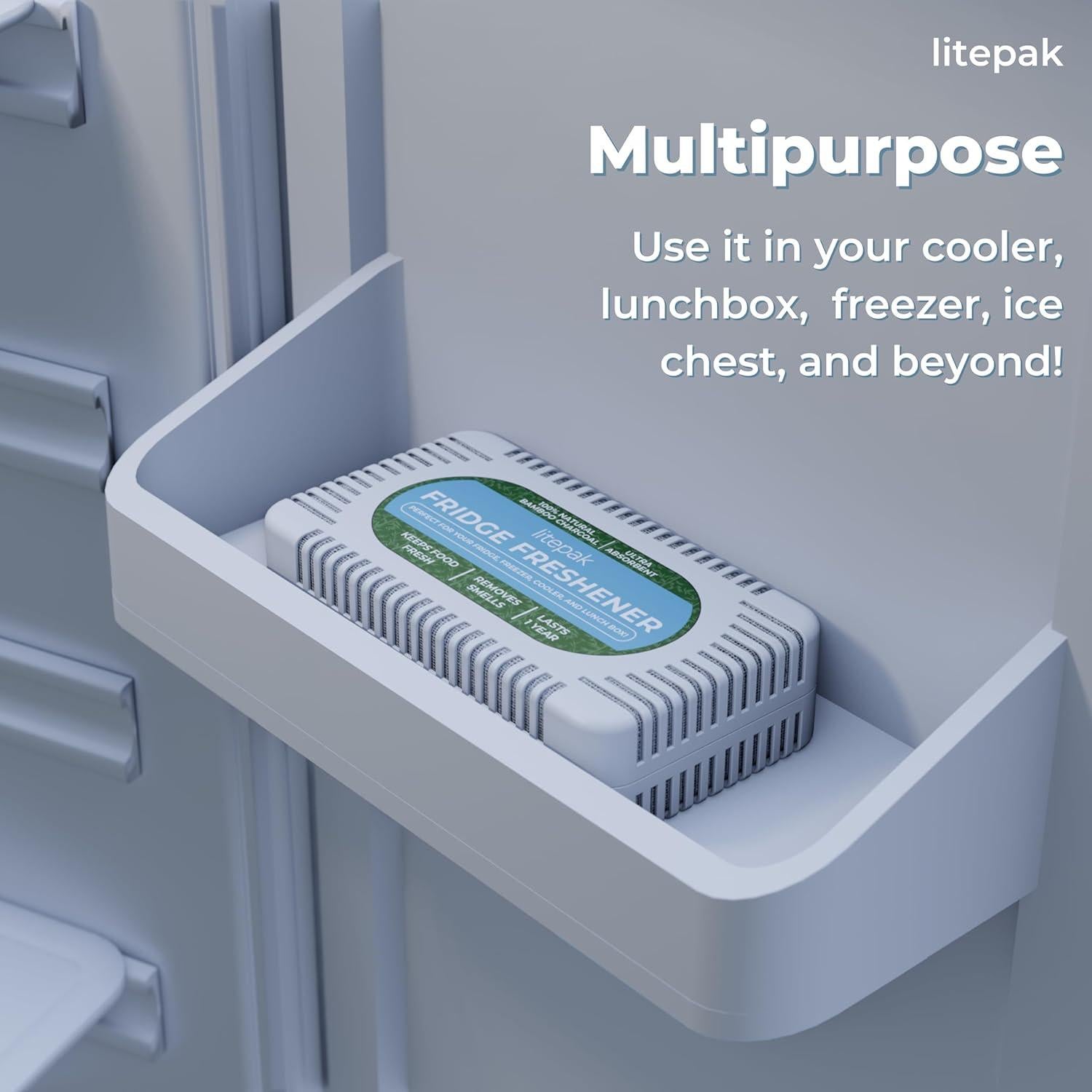 Desodorante Eliminador de Olores Litepak 4 Paquete Carbón