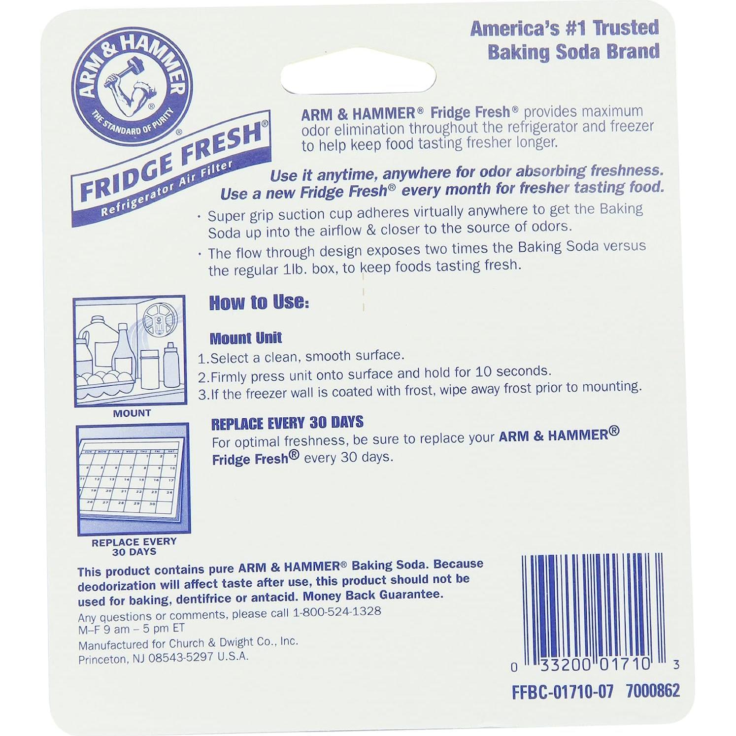 Filtro de Aire para Refrigerador Arm & Hammer Fridge Fresh - 4 Pzs