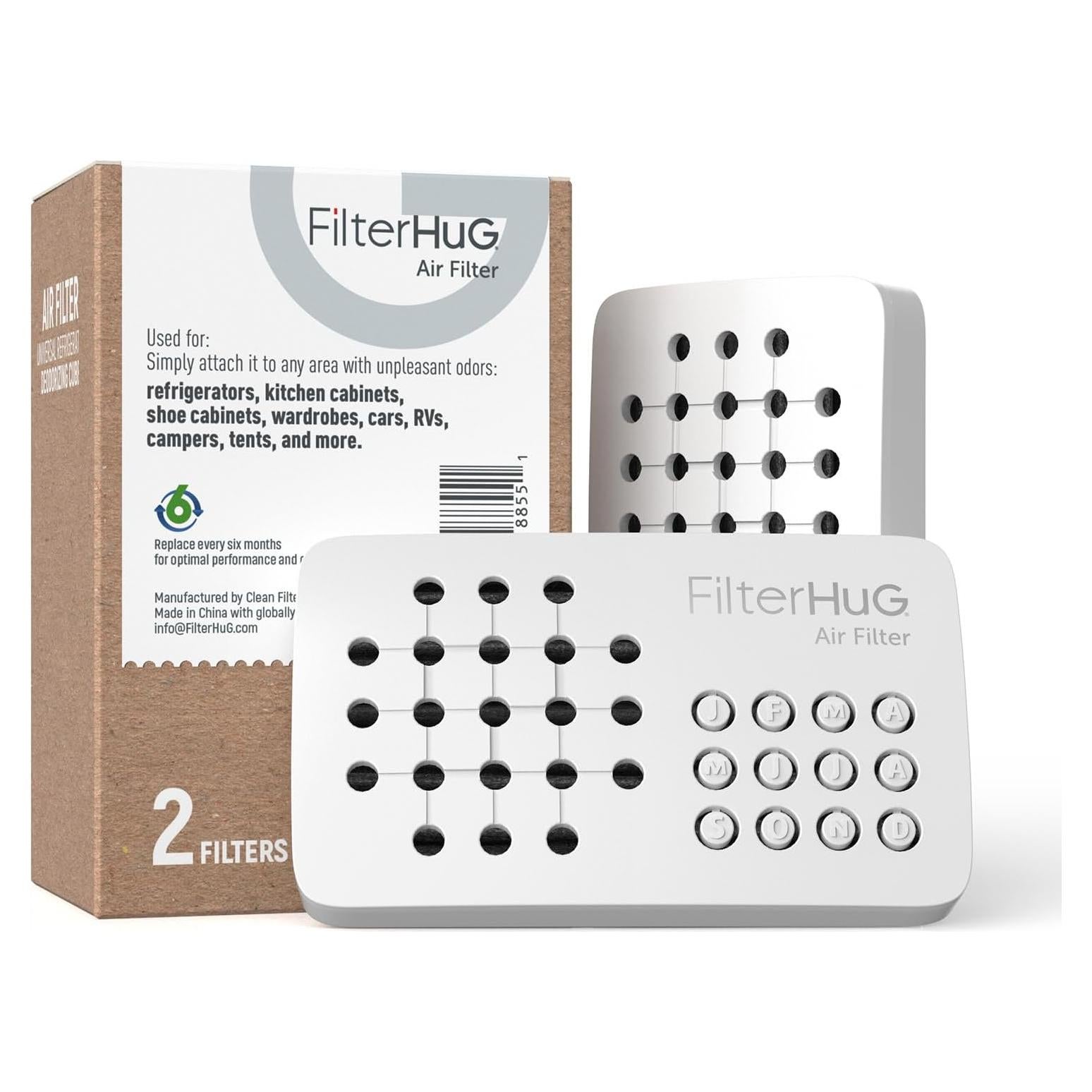 Desodorante para Refrigerador FILTERHUG 2 Pack Carbono Activado