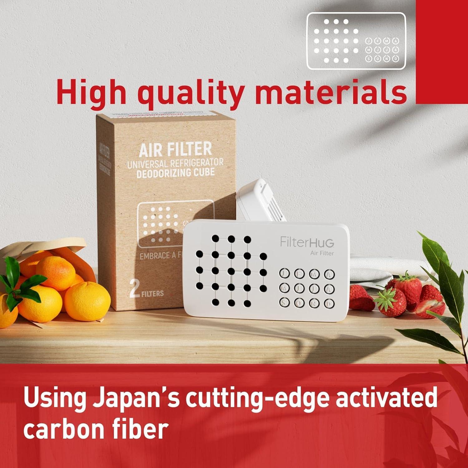 Desodorante para Refrigerador FILTERHUG 2 Pack Carbono Activado