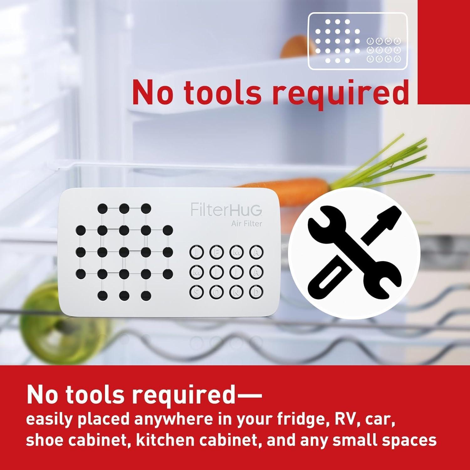 Desodorante para Refrigerador FILTERHUG 2 Pack Carbono Activado