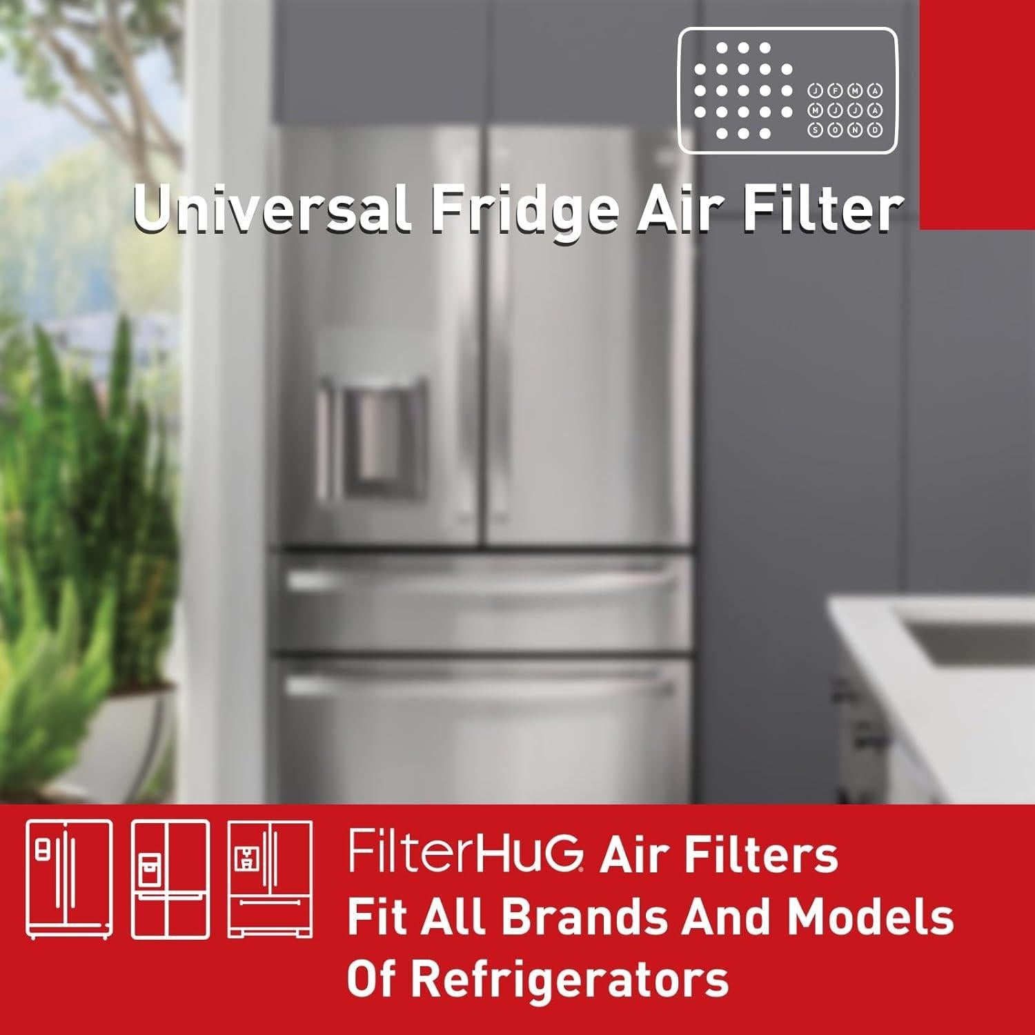 Desodorante para Refrigerador FILTERHUG 2 Pack Carbono Activado