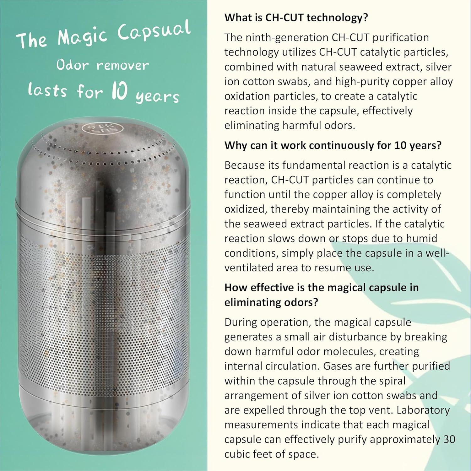 Desodorante de Refrigerador DILEXBEE Q9 Acero Inoxidable 10 Años