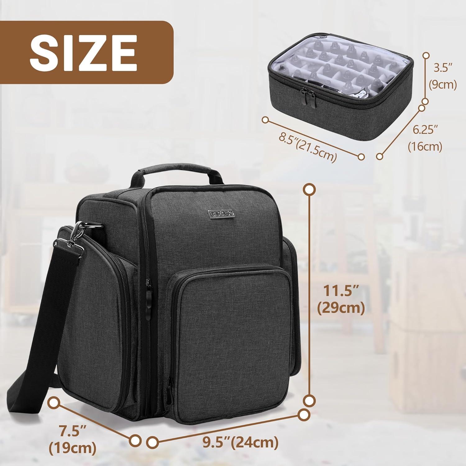 Estuche BAFASO para 72 Botellas de Pintura Miniatura Negro