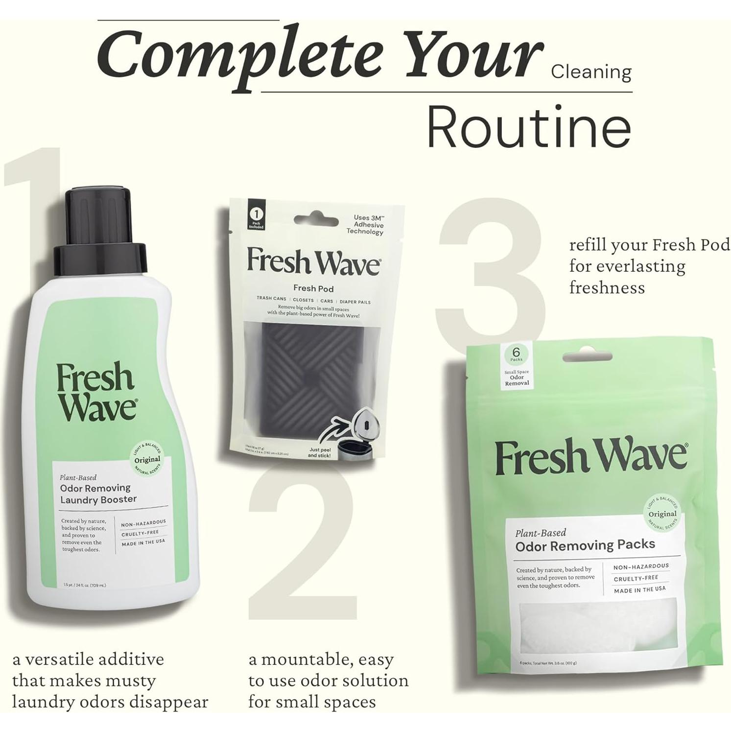 Eliminadores de Olores Fresh Wave, 6 Paquetes Naturales