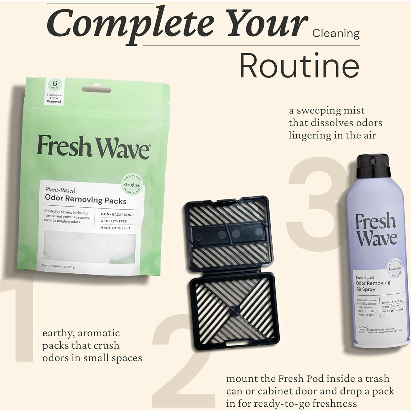 Eliminador de Olores Fresh Wave Original - 6 Paquetes