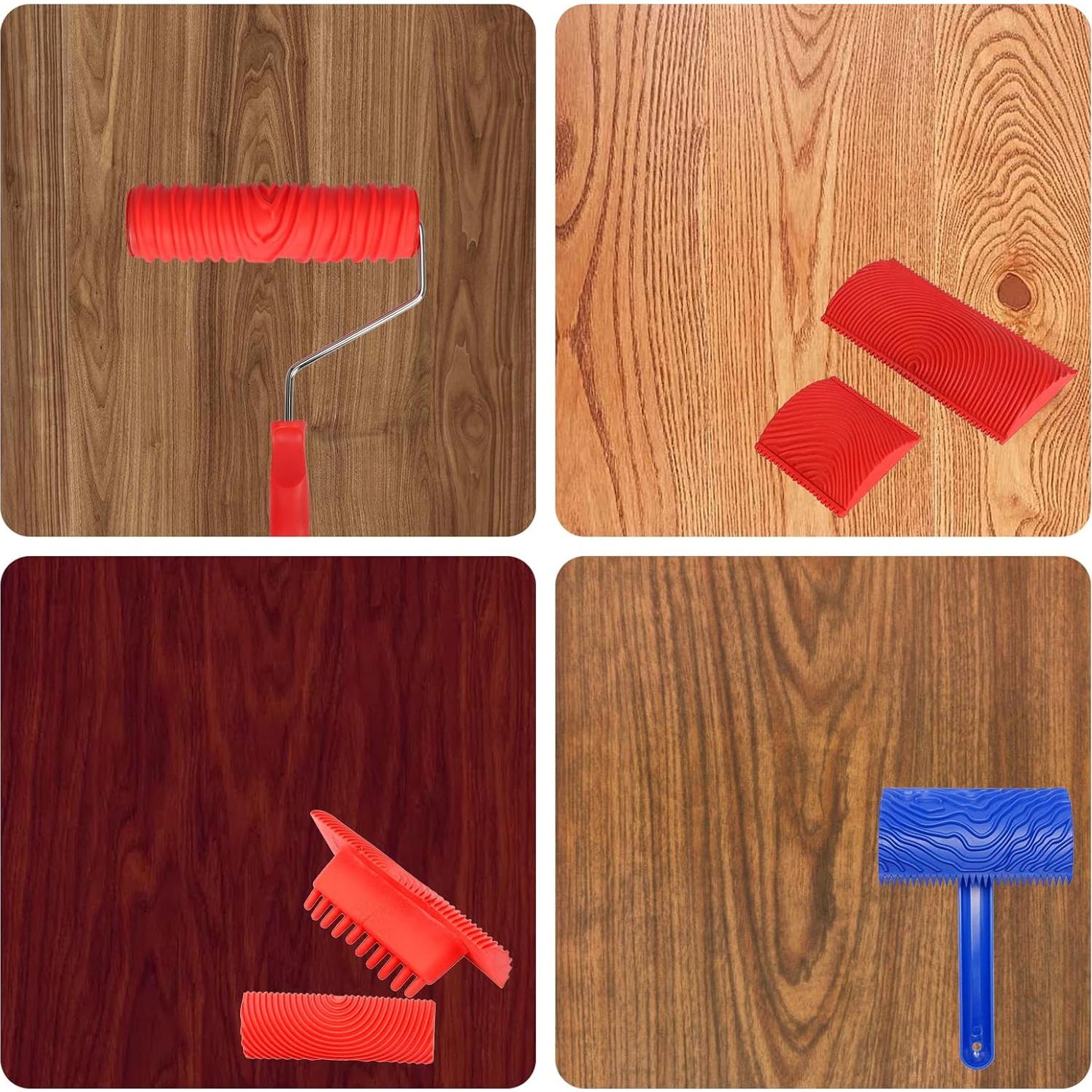 Juego de Herramientas de Texturización de Madera KOAKOMI 6 Pzas