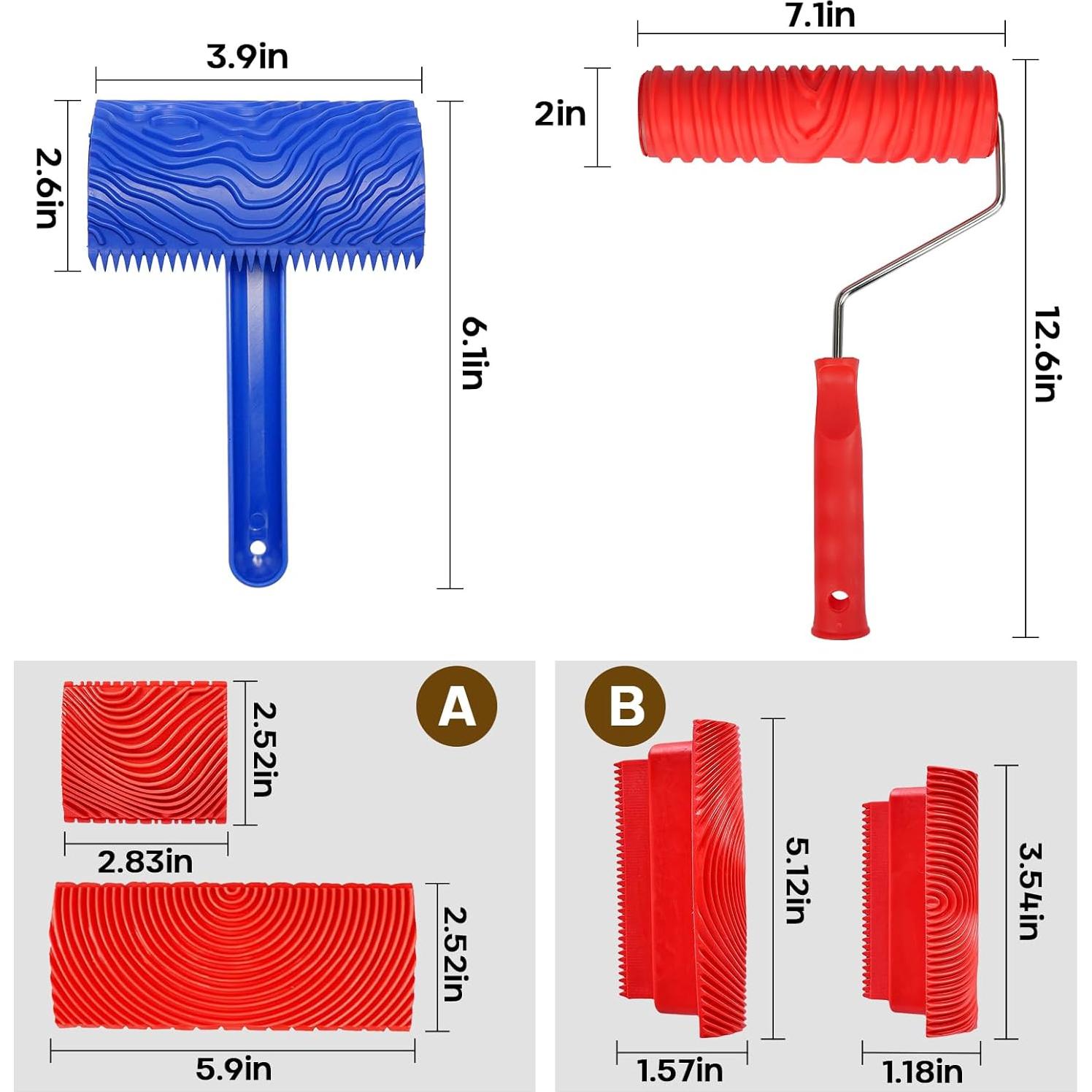 Juego de Herramientas de Texturización de Madera KOAKOMI 6 Pzas