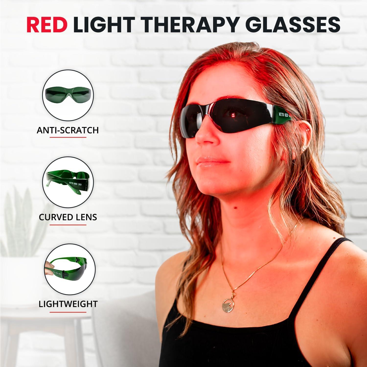 Gafas de Terapia de Luz Roja Mito IR3 - Protección Ocular