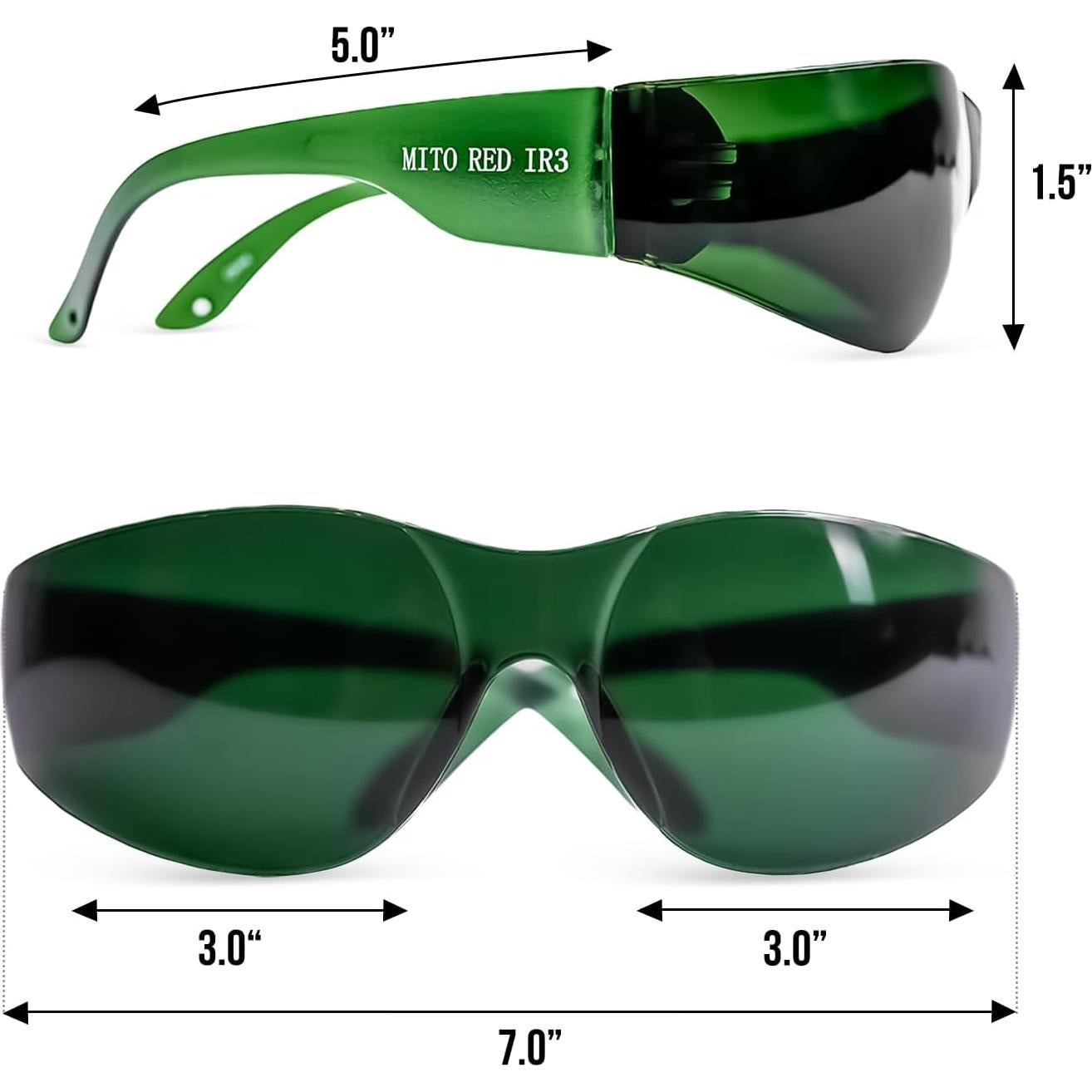 Gafas de Terapia de Luz Roja Mito IR3 - Protección Ocular