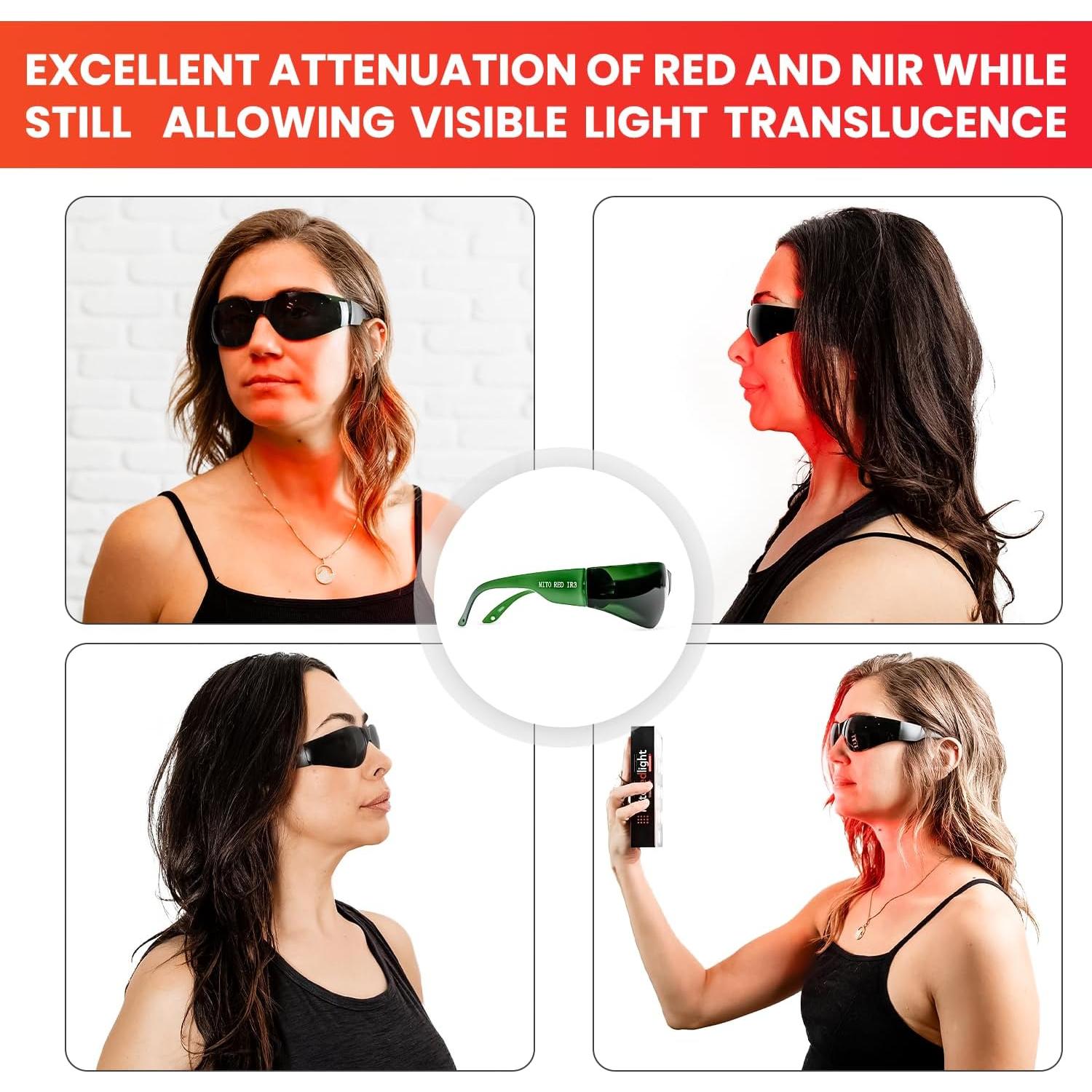 Gafas de Terapia de Luz Roja Mito IR3 - Protección Ocular