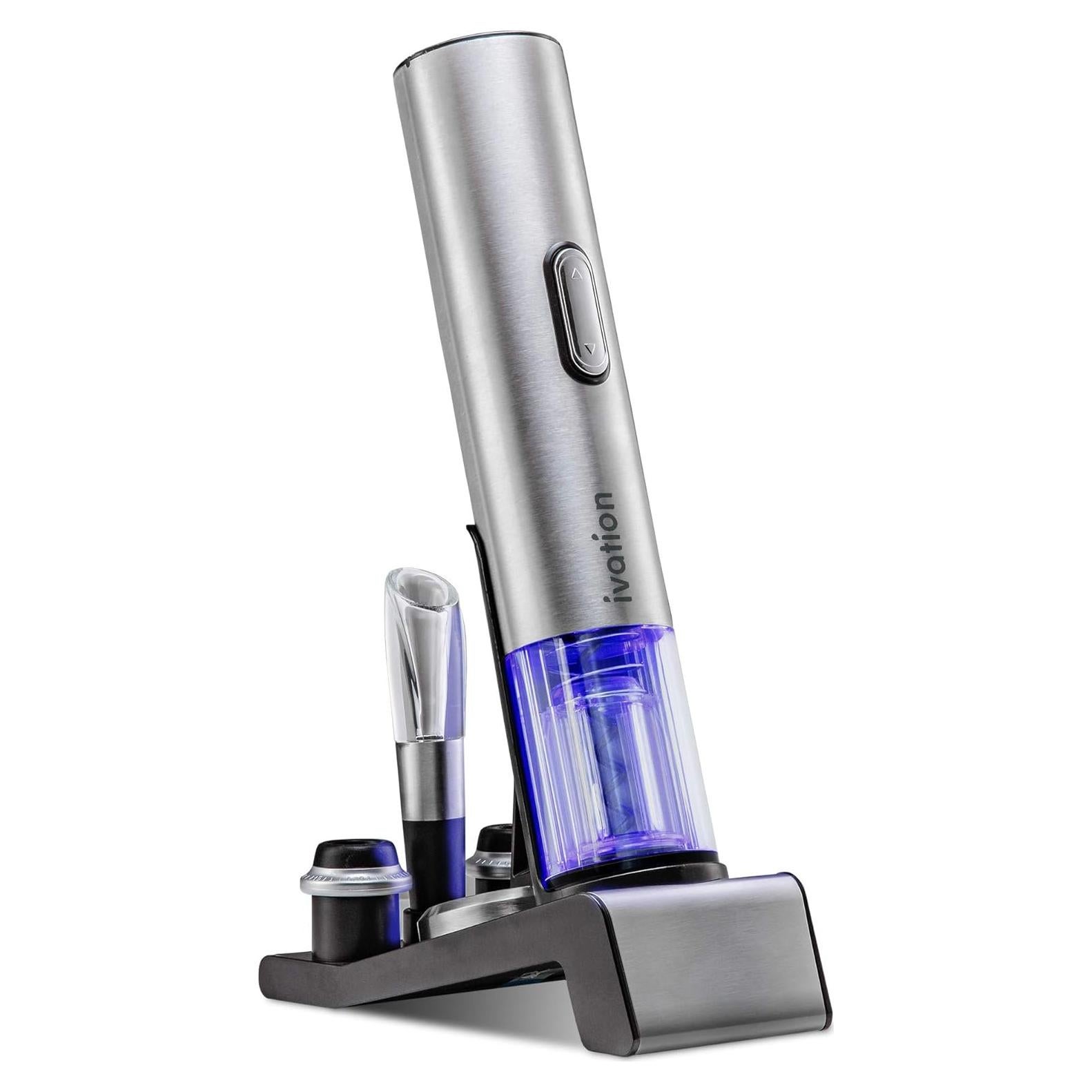 Juego de Vino 6 en 1 Ivation - Abrebotellas Eléctrico y Más