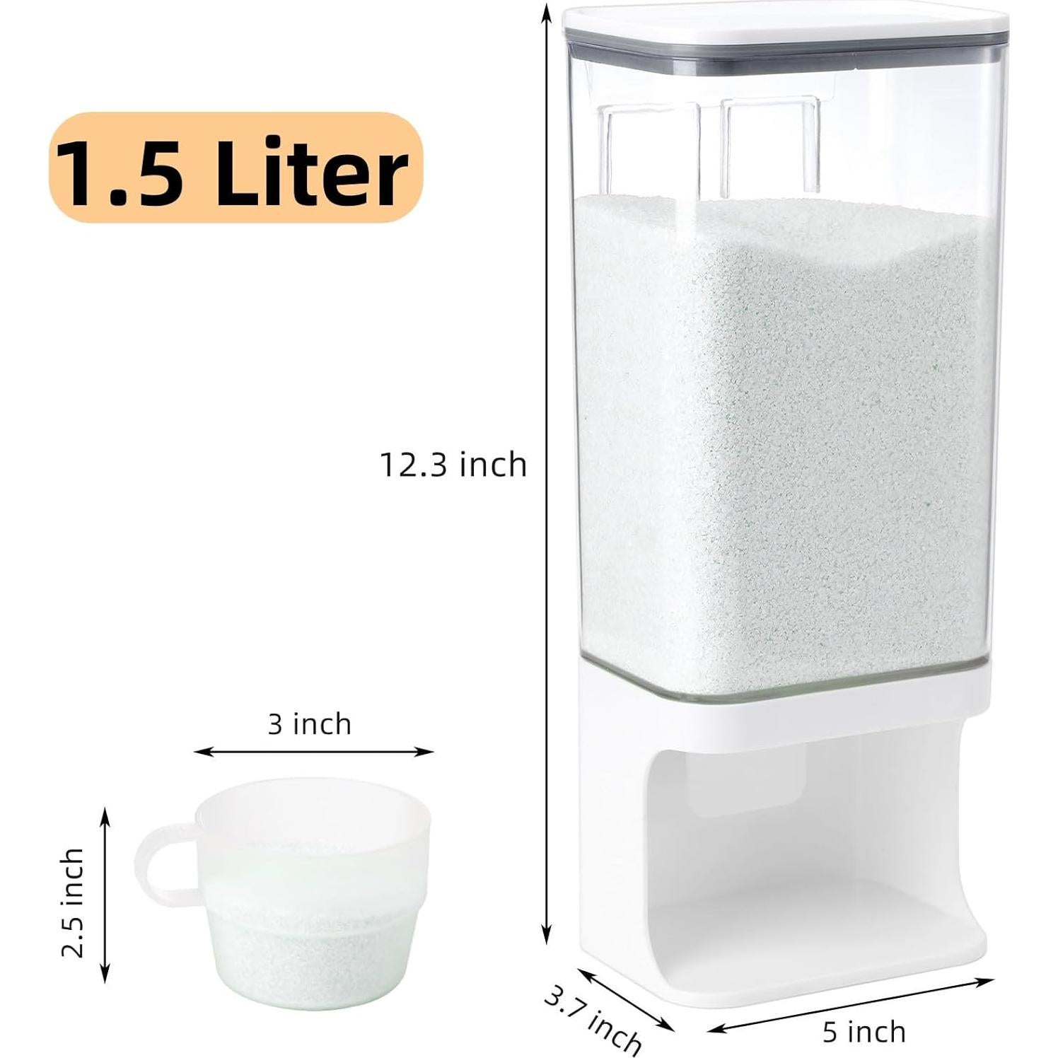 Dispensador de Arroz AVLA 1.5L Libre de BPA Montado en Pared