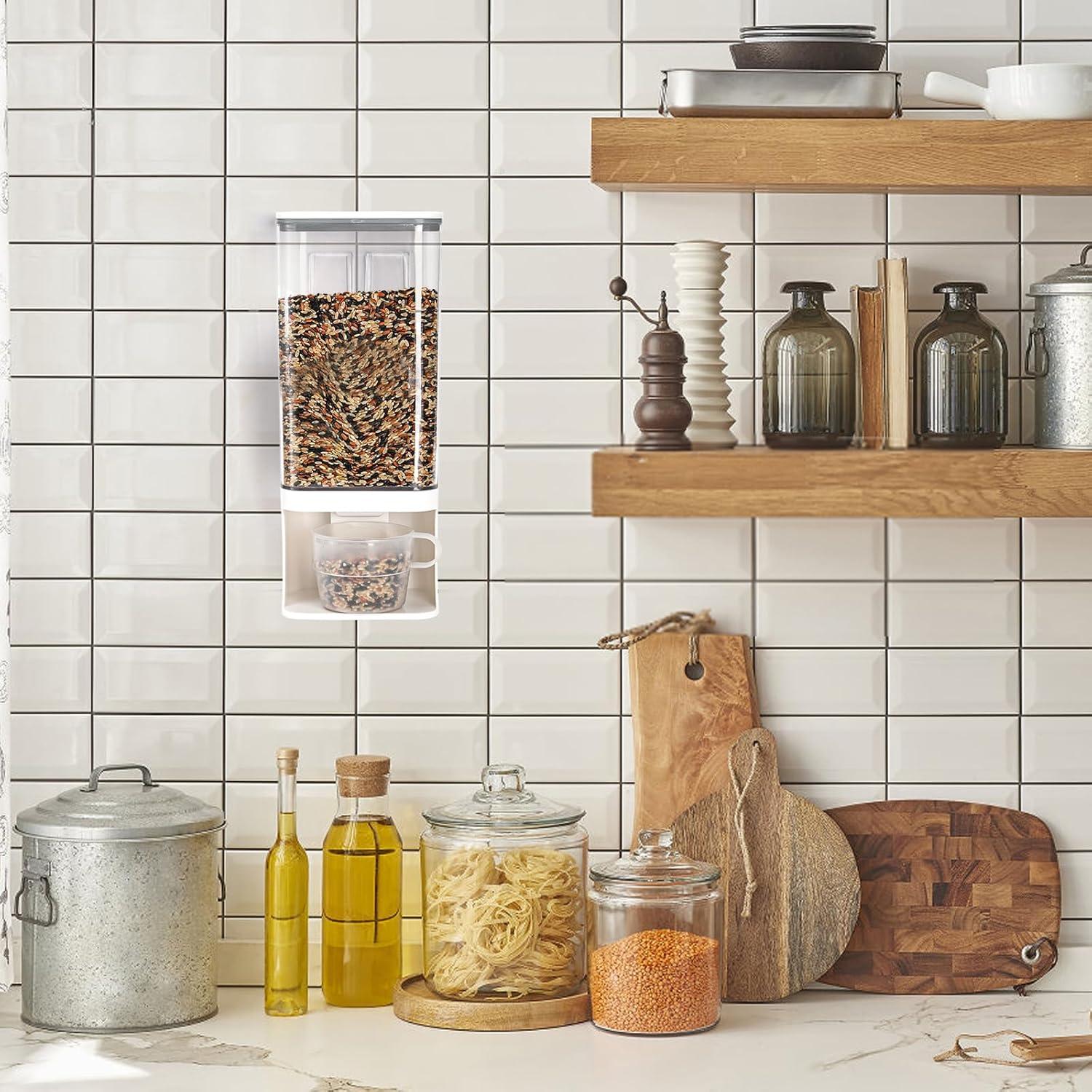 Dispensador de Arroz AVLA 1.5L Libre de BPA Montado en Pared