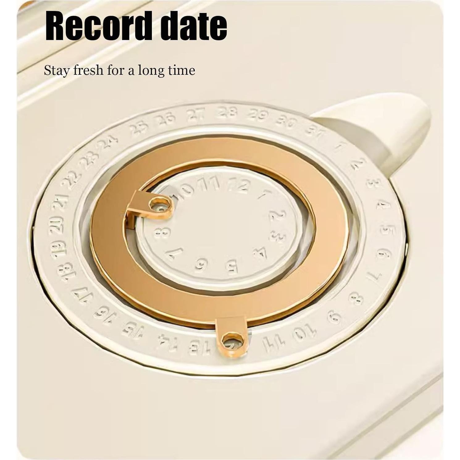 Dispensador de arroz 9.97 kg Peaoop con tapa y medidor