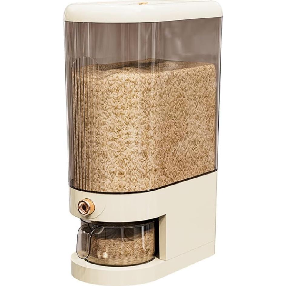 Dispensador de arroz 9.97 kg Peaoop con tapa y medidor