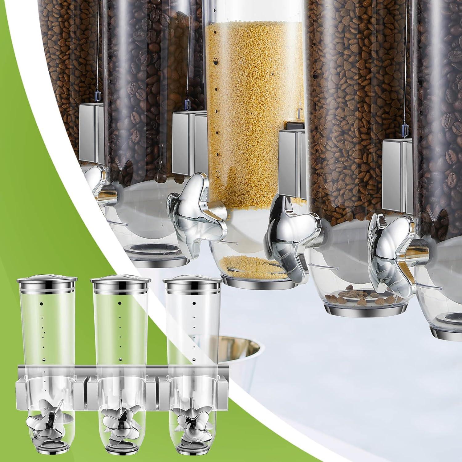 Dispensador de Alimentos Secos Triple Umigy 39 oz Plata