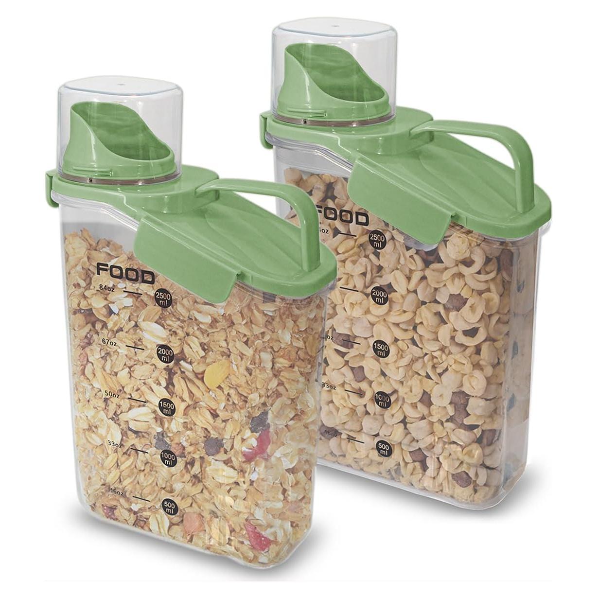 Contenedor Hermético Malachite 2.6L Paquete de 2 Verde