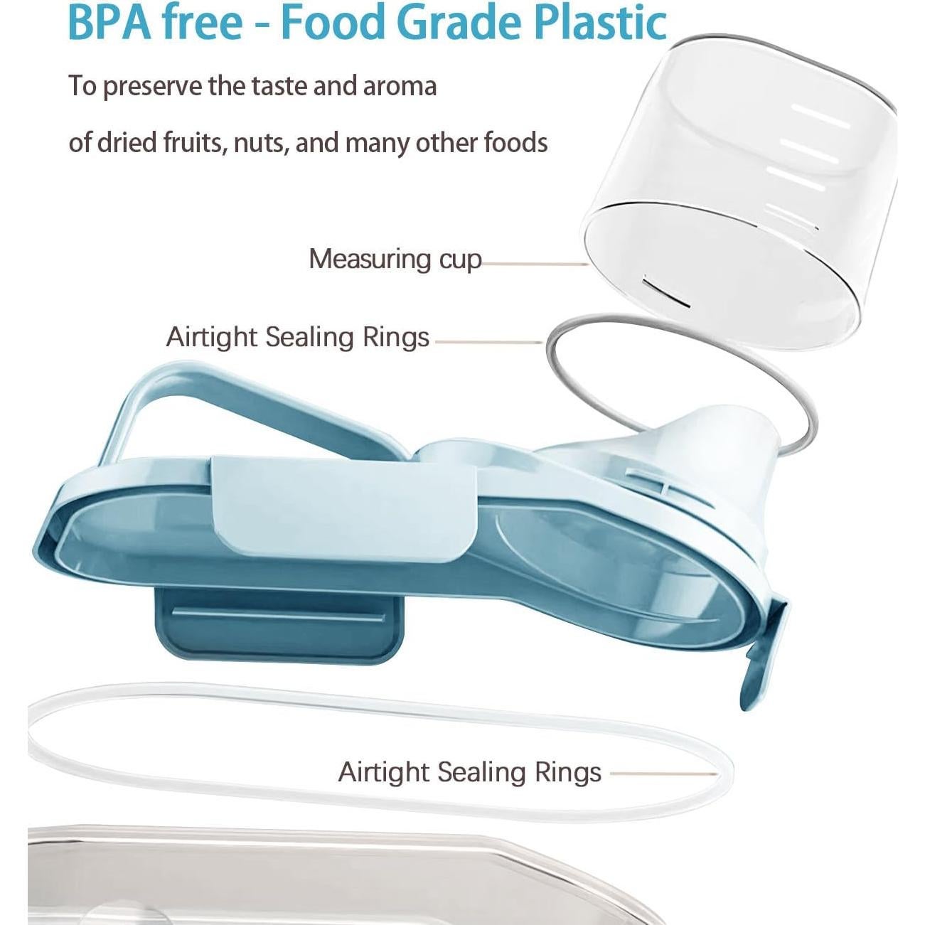 Contenedores de Cereal Herméticos Besmall 2L con Boquilla