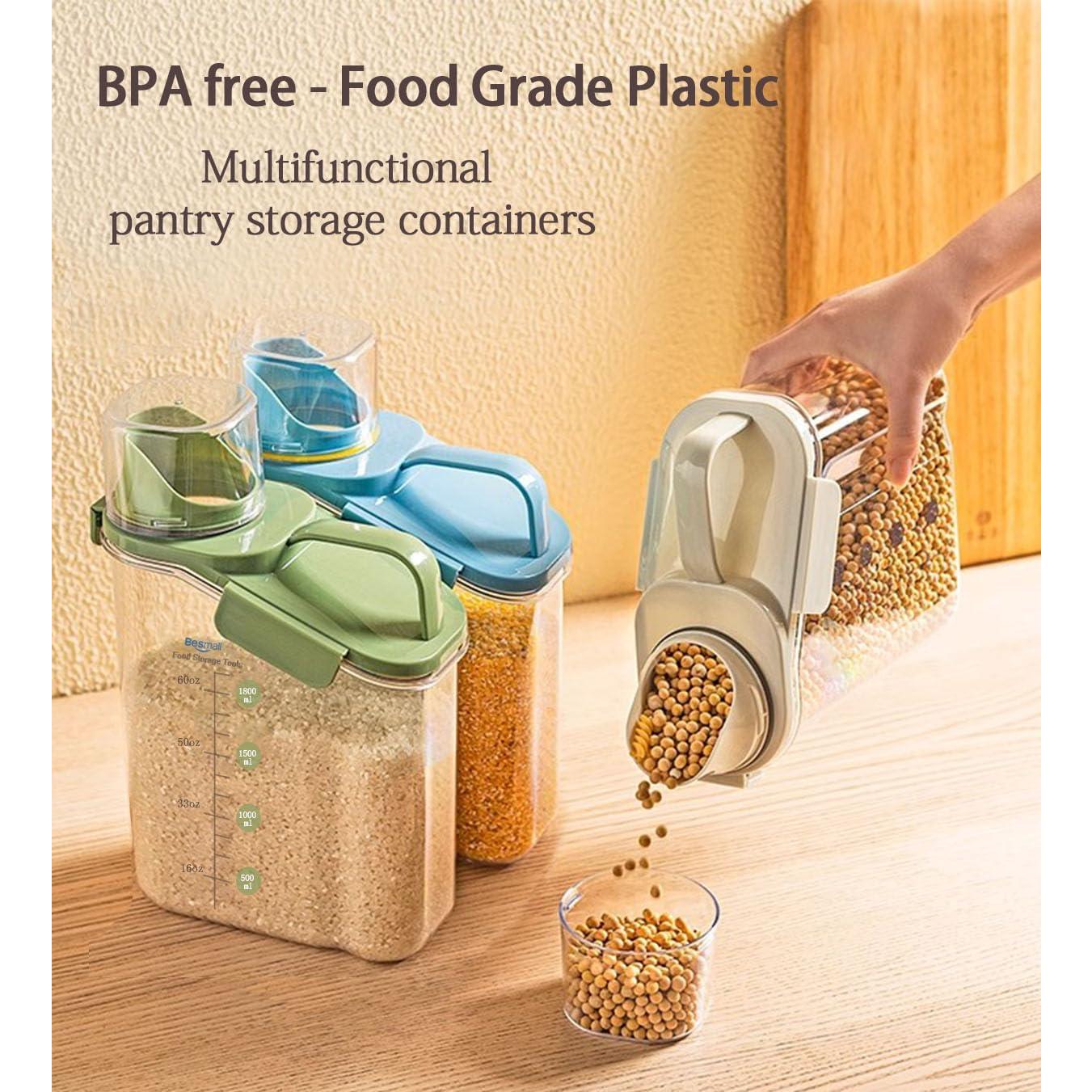 Contenedores de Cereal Herméticos Besmall 2L con Boquilla