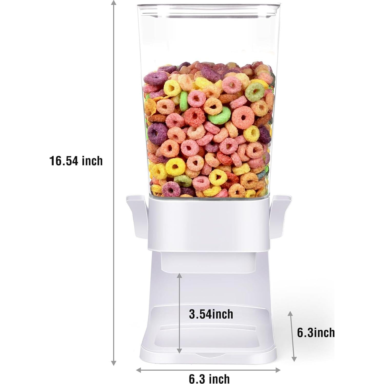 Dispensador de Cereal Mivvosakuki 5.5L con 4 Tazones y Cucharas