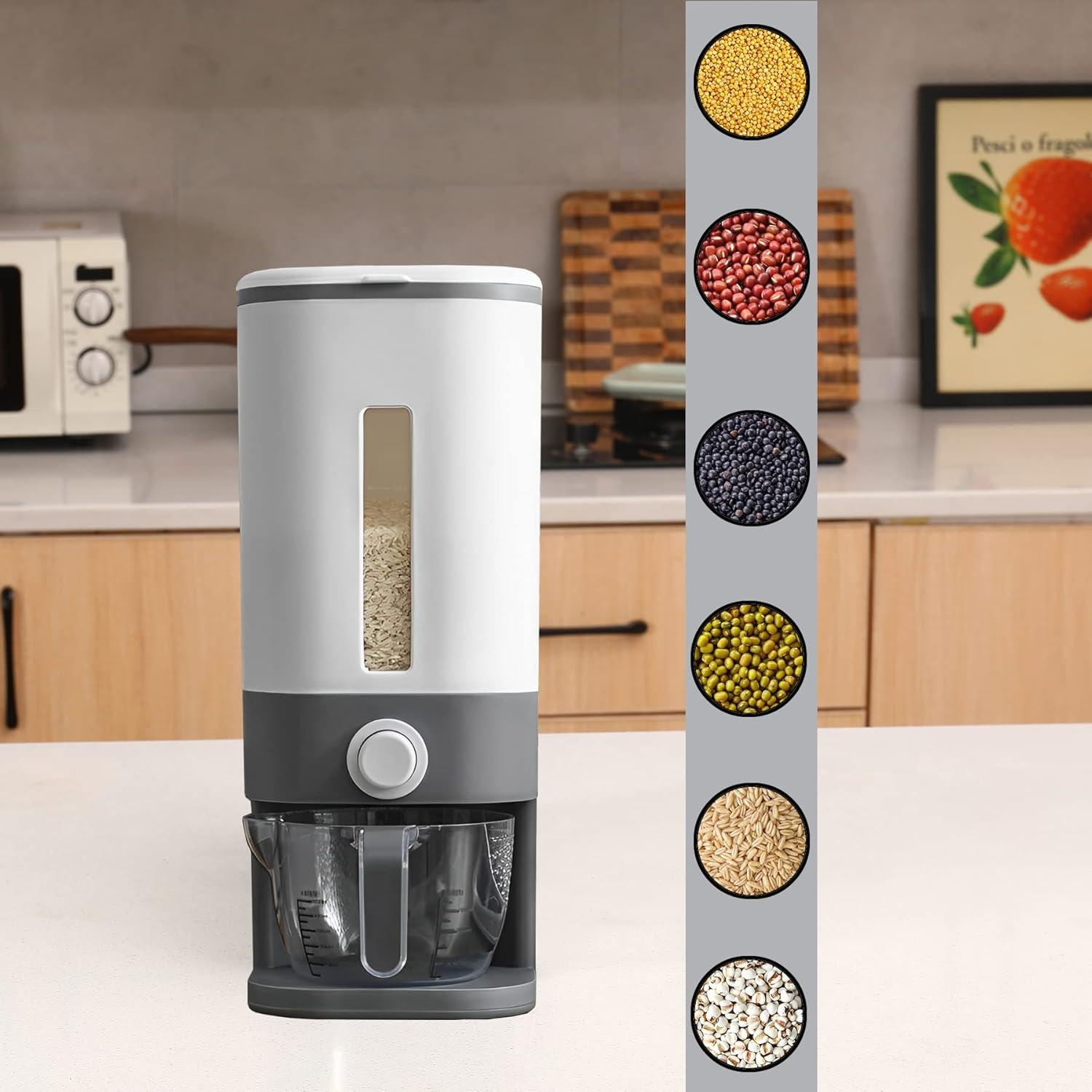 Dispensador de Arroz Sooyee 10 kg Hermético con Taza Medidora