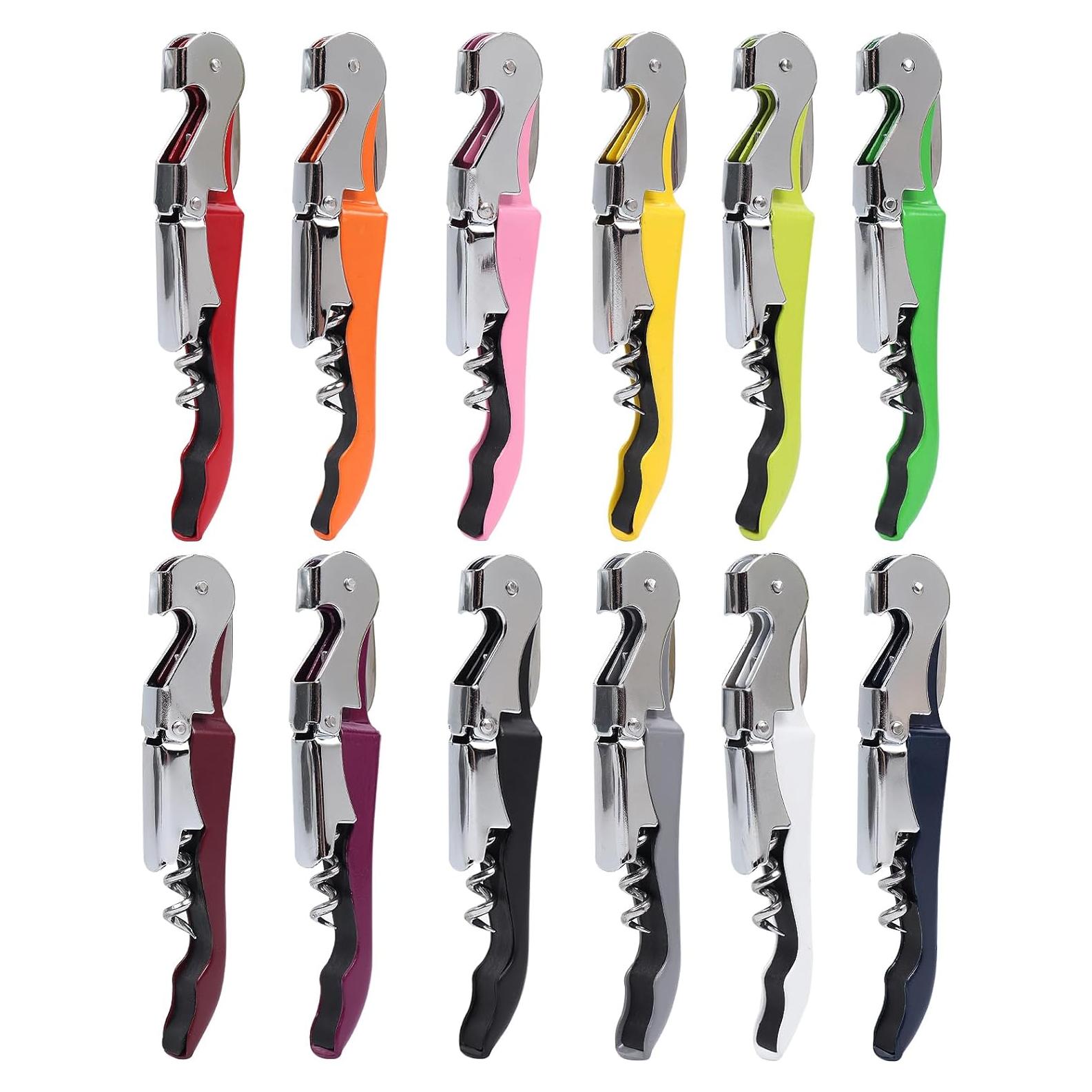12 Sacacorchos Plegables RECUTMS de Acero Inoxidable