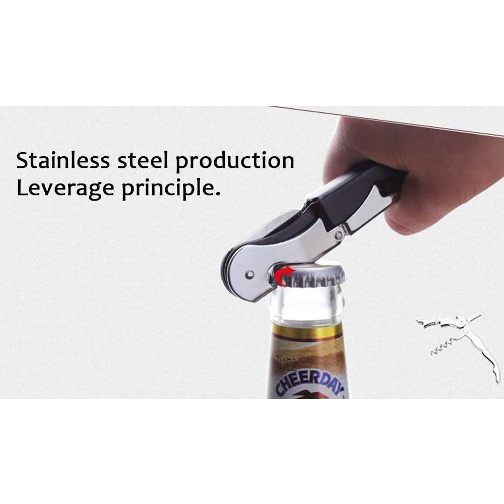 12 Sacacorchos Plegables RECUTMS de Acero Inoxidable