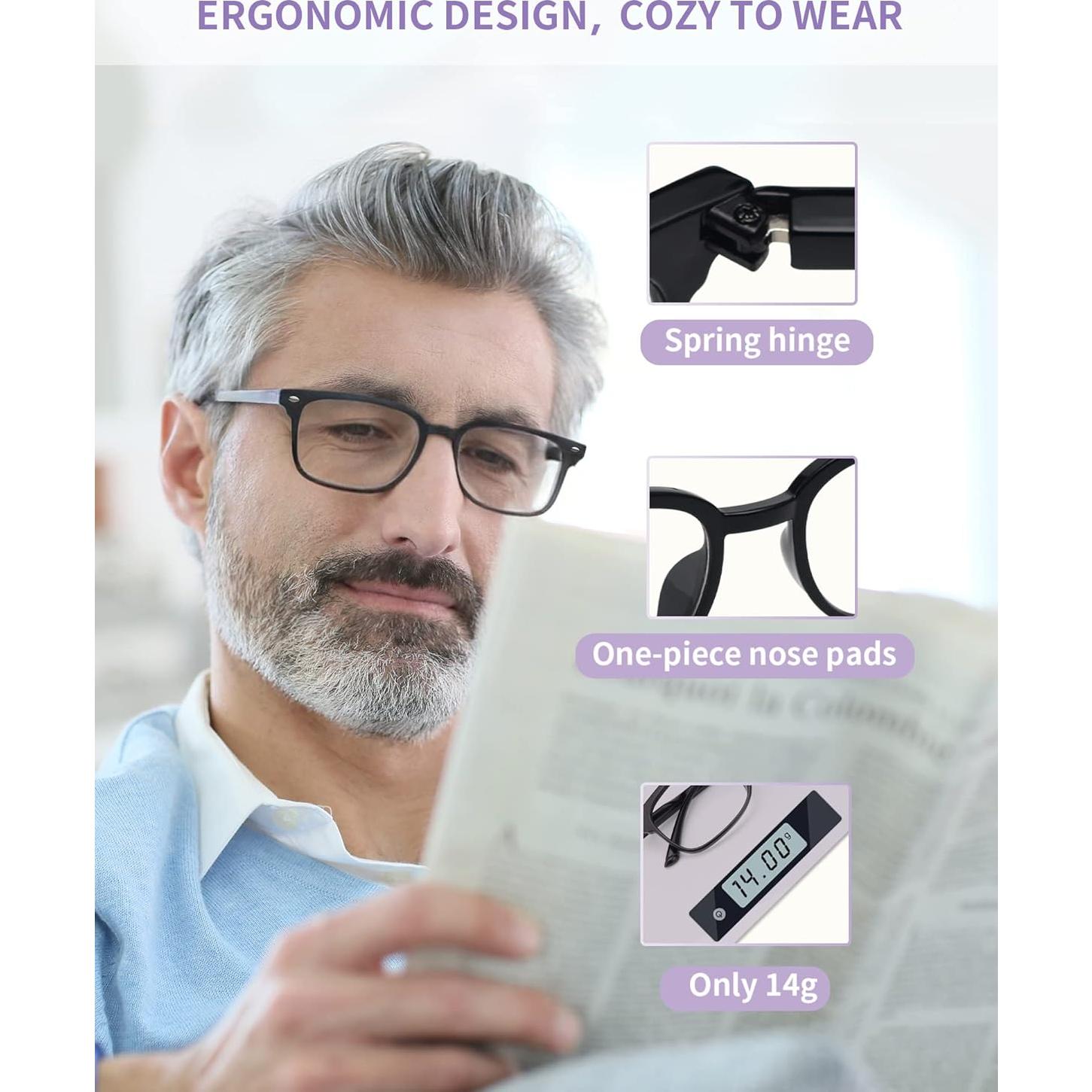 Gafas de Lectura NOVIVON 6 Paquetes con Bloqueo Luz Azul