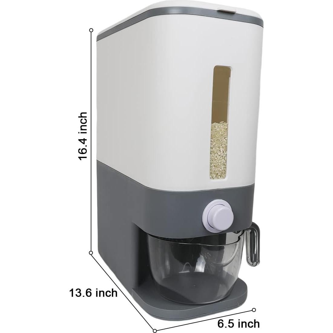 Dispensador de Arroz 25 L con Tapa Hermética GREAT JING