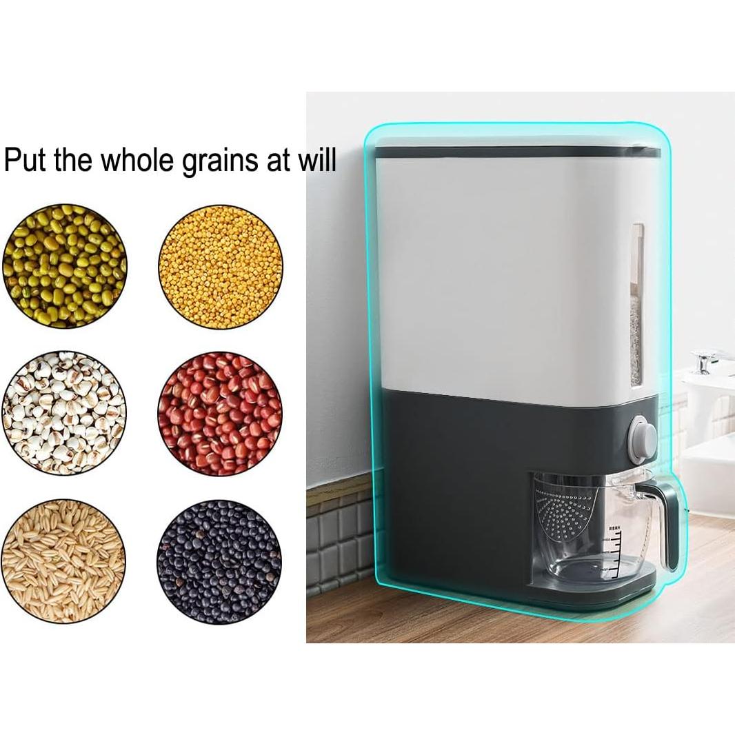 Dispensador de Arroz 25 L con Tapa Hermética GREAT JING