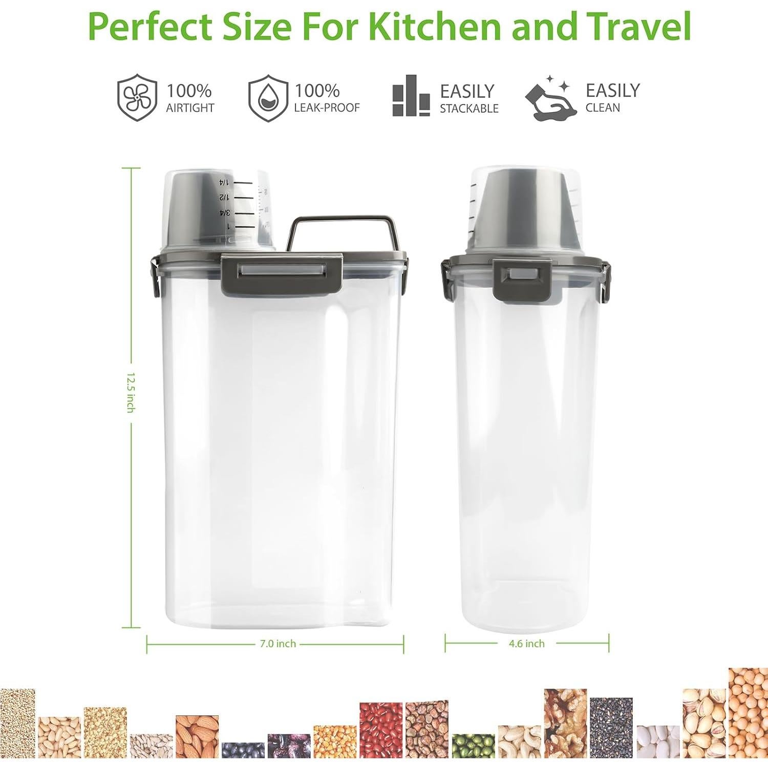 Contenedor Hermético Viretec 1,36 a 2,27 kg para Alimentos