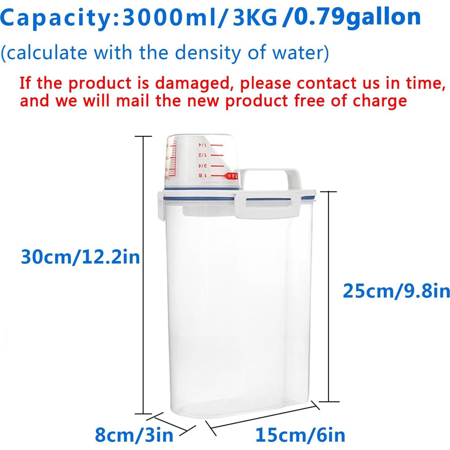 Contenedor de Almacenamiento Hermético Jioko 2 Pcs 2.5kg