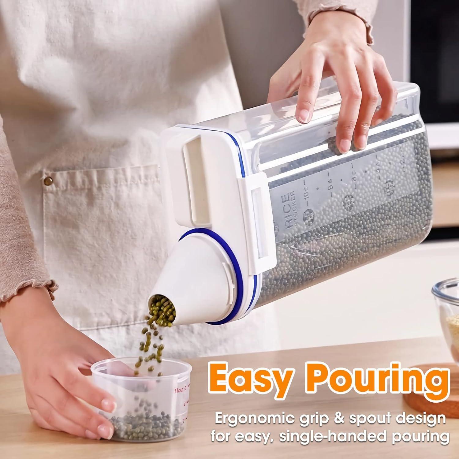 Contenedor de Arroz TBMax 2 Kg con Taza Medidora Azul