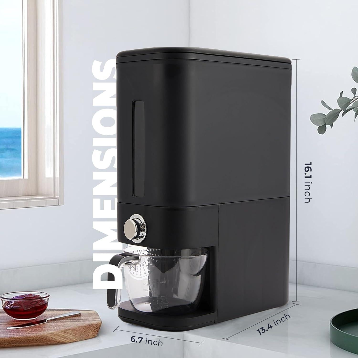 Dispensador de Arroz Hermético Culmino 20 kg con Cucharón y Taza