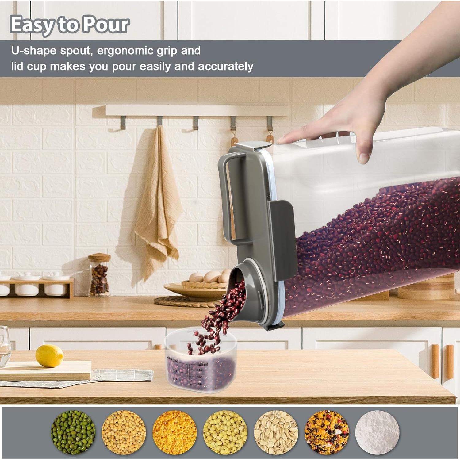 Contenedor de Almacenamiento de Arroz Komzon 4,54 kg Hermético