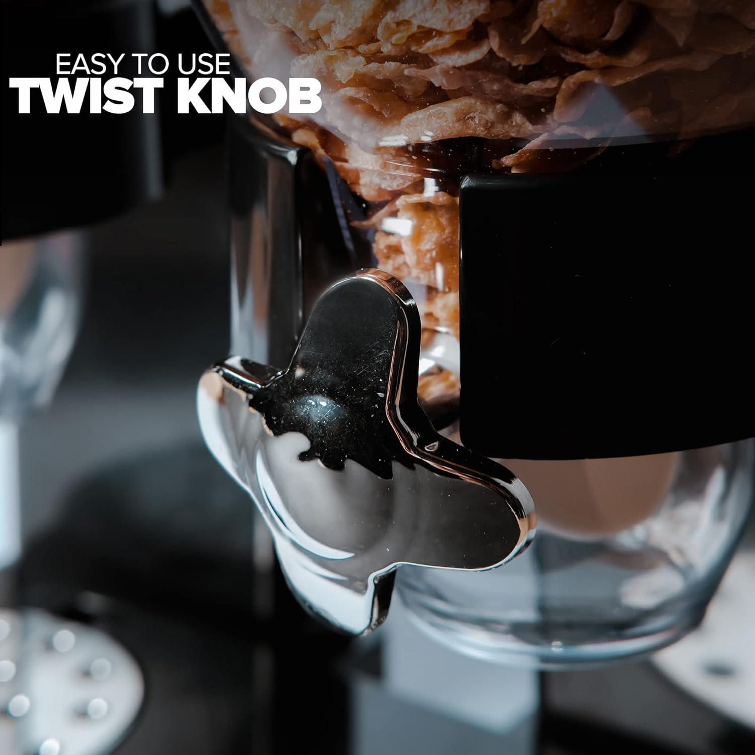 Dispensador de Cereal EXULTIMATE 3.5L Negro Encimera