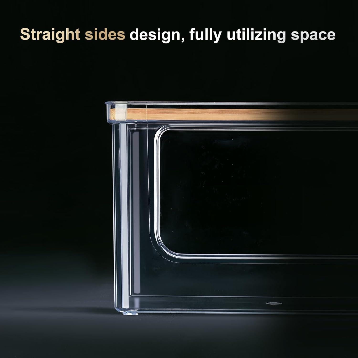 Organizador Apilable Hudgan con Tapa de Bambú 124L