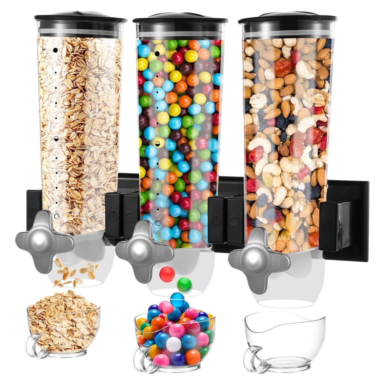 Dispensador de Cereal Montado en Pared Varku 4.5L - 3 Unidades