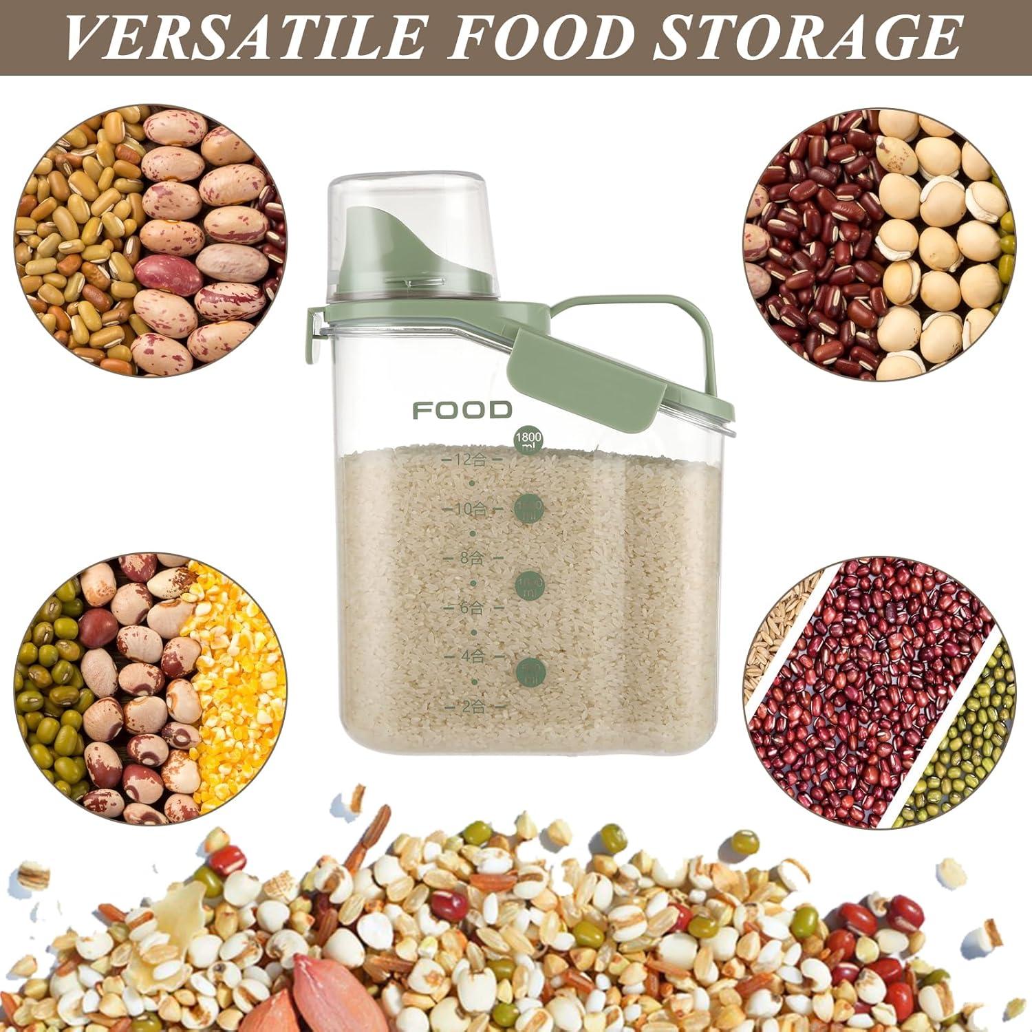 SENENQU 3 Contenedores de Cereal 2L Herméticos Plástico