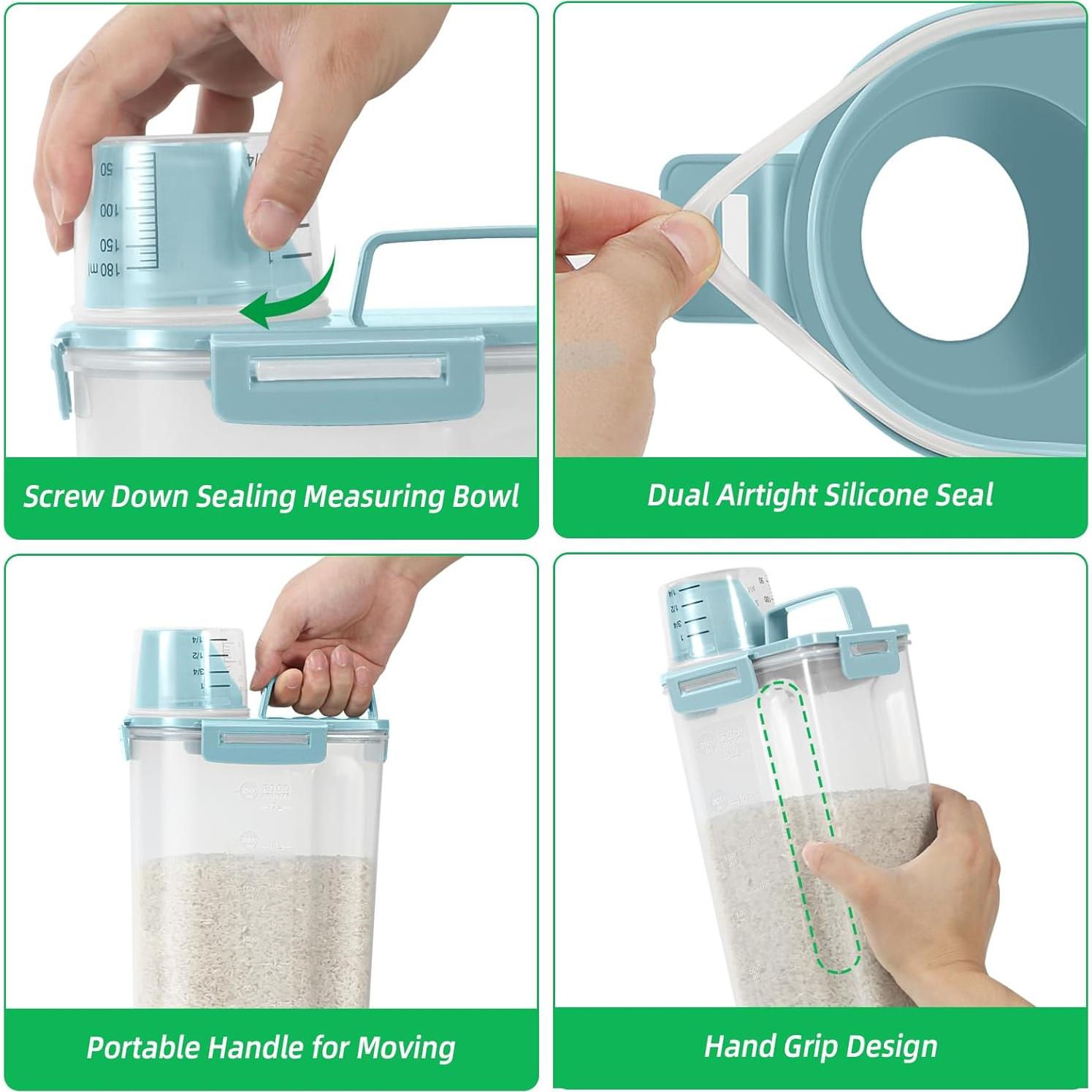 Contenedor de Almacenamiento de Alimentos TBMax 2 Piezas 2,27 kg